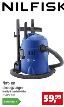 Aanbieding: Nat- en droogzuiger Buddy II Special Edition