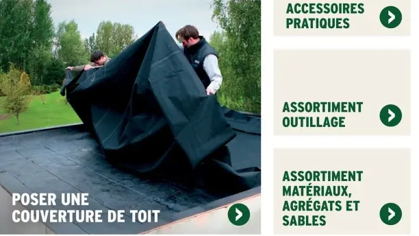 Offre: Poser une couverture de toit