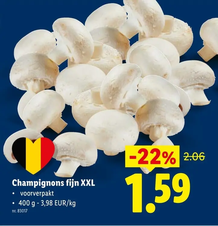 Promotie: Champignons fijn XXL