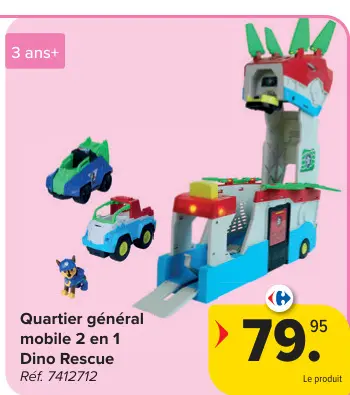 Offre: Quartier général mobile 2 en 1 Dino Rescue