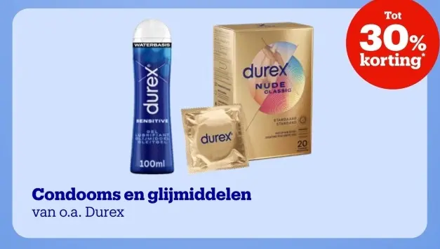 Promotie: Condooms en glijmiddelen