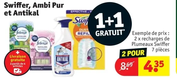 Offre: Swiffer, Ambi Pur et Antikal