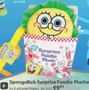 Aanbieding: SpongeBob Surprise Foodie Plush