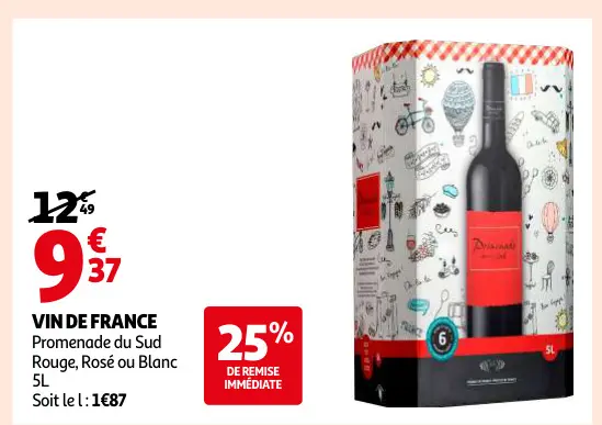 Offre: VIN DE FRANCE Promenade du Sud