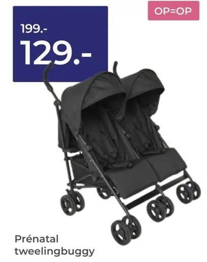 Aanbieding: tweelingbuggy