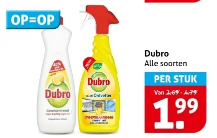 Aanbieding: Dubro Alle soorten