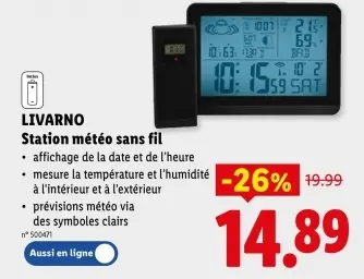 Offre: Station météo sans fil