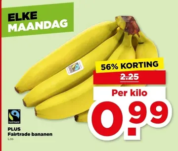 Aanbieding: Fairtrade bananen