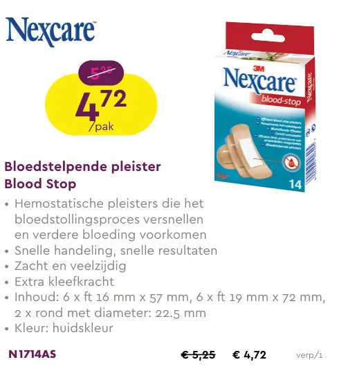 Promotie: Bloedstelpende pleister Blood Stop