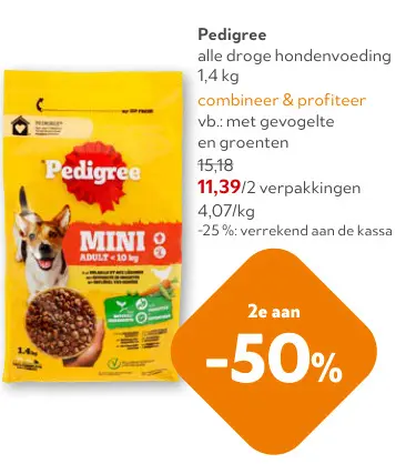 Promotie: alle droge hondenvoeding