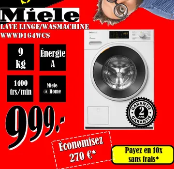 Offre: Lave linge/wasmachine wwwd164wcs