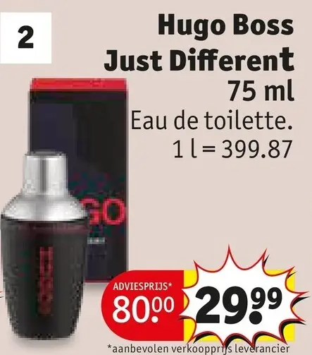 Promotie: Just Different Eau de toilette