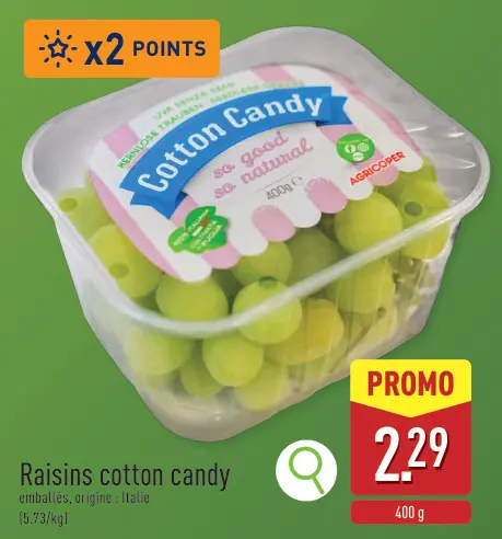 Offre: Raisins cotton candy