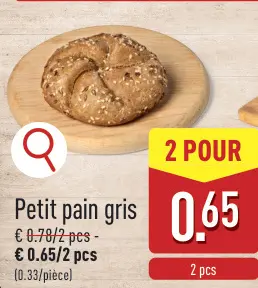 Offre: Petit pain gris
