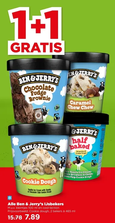 Aanbieding: Ben & Jerry's IJsbekers