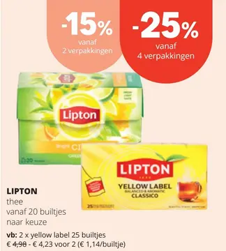 Aanbieding: Lipton thee