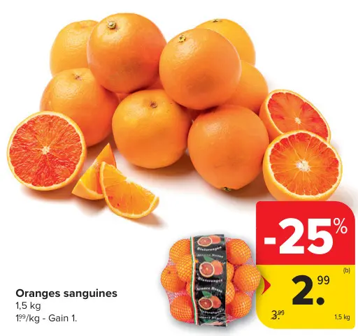 Offre: Oranges sanguines