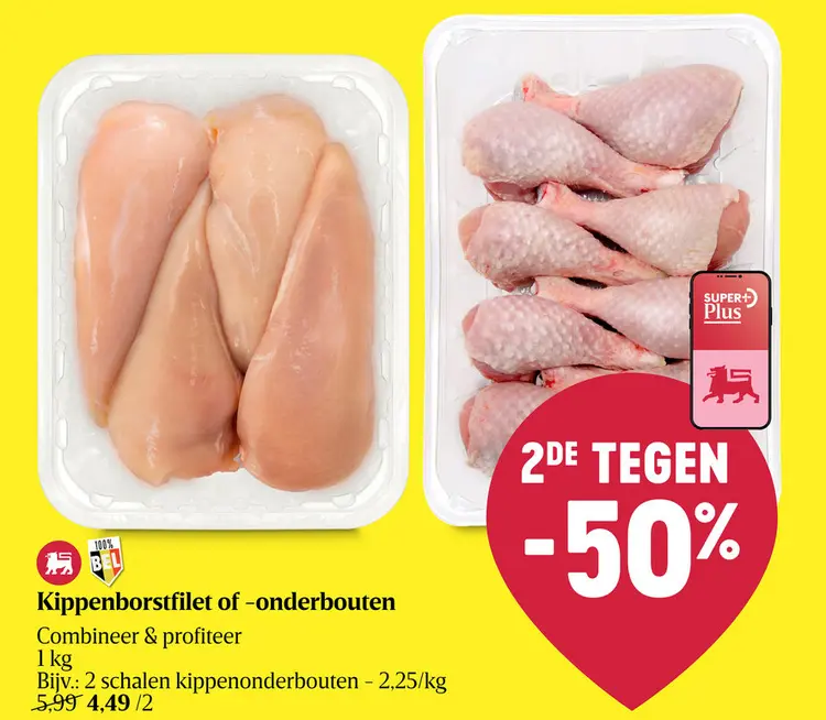 Promotie: Kippenborstfilet of -onderbouten