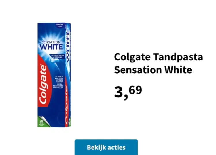 Aanbieding: Tandpasta Sensation White