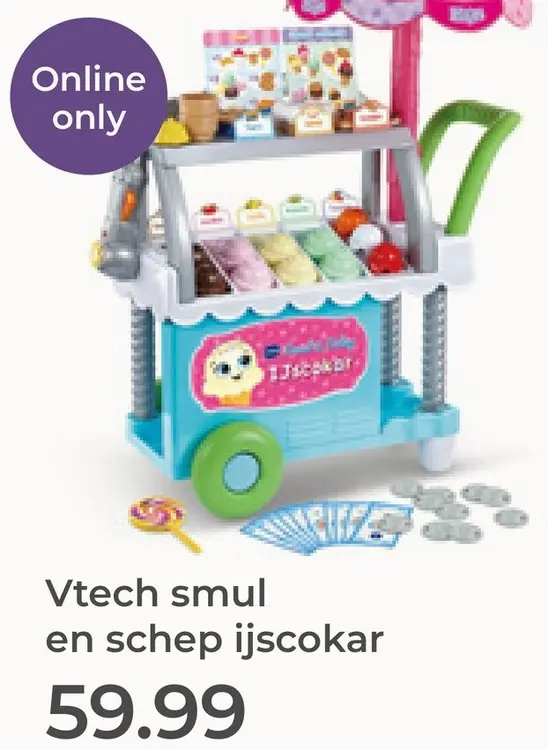 Aanbieding: Smul en schep ijscokar