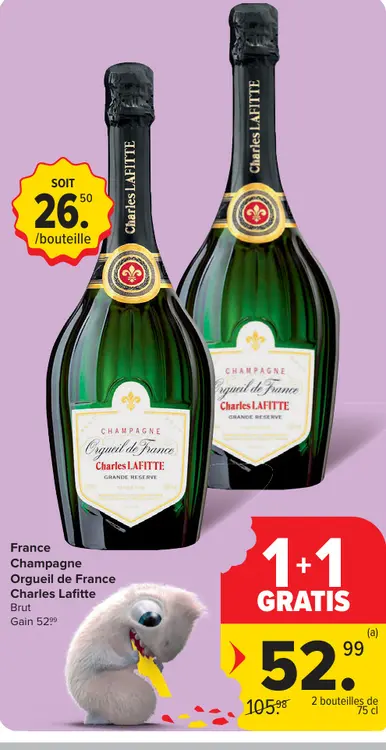 Offre: Champagne Orgueil de France Charles Lafitte B
