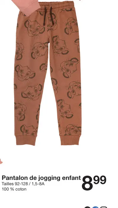 Offre: Pantalon de jogging enfant