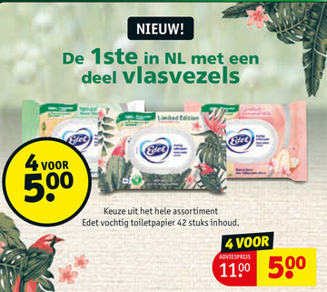 Aanbieding: Edet vochtig toiletpapier