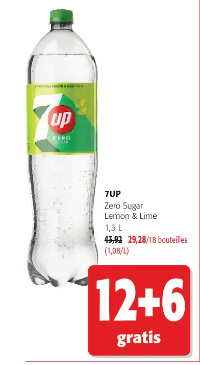 Offre: 7UP Zero Sugar Lemon & Lime