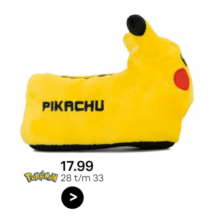 Aanbieding: Pikachu slipper