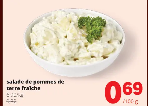 Offre: salade de pommes de terre fraîche