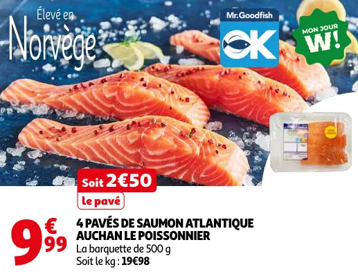 Promotie: Pavés de saumon atlantique