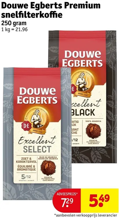 Promotie: Premium snelfilterkoffie