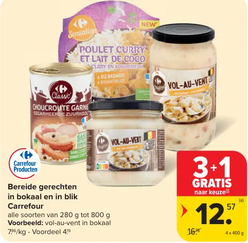 Promotie: Bereide gerechten in bokaal en in blik