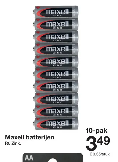 Aanbieding: Maxell batterijen
