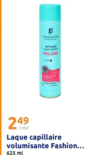 Offre: Laque capillaire volumisante