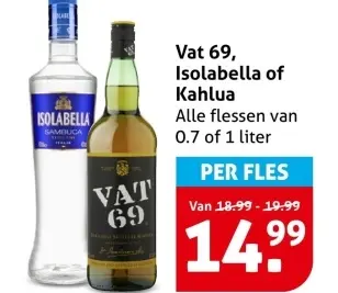 Aanbieding: Vat 69, Isolabella of Kahlua