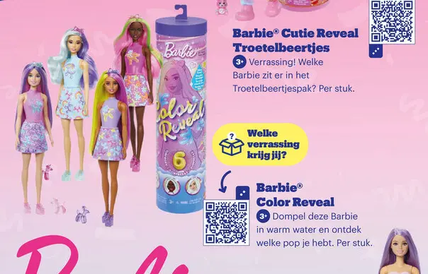 Promotie: Barbie Cutie Reveal Troetelbeertjes