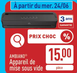 Offre: Appareil de mise sous vide
