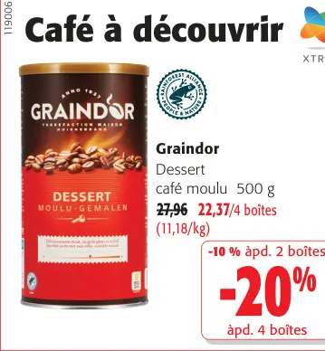 Offre: Graindor Dessert café moulu