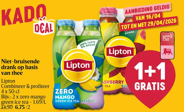 Promotie: Lipton Zero Mango Green Ice Tea