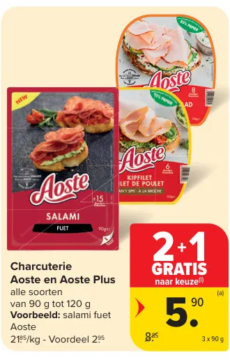 Promotie: Charcuterie Aoste en Aoste Plus