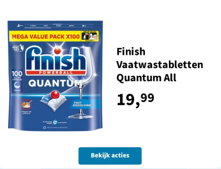 Aanbieding: Vaatwastabletten Quantum All