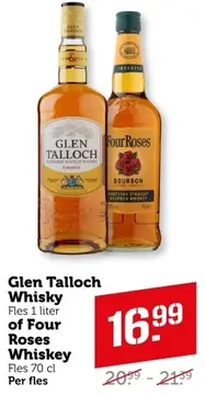 Aanbieding: Glen Talloch Whisky of Four Roses Whiskey