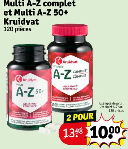 Offre: Multi A-Z complet et Multi A-Z 50+