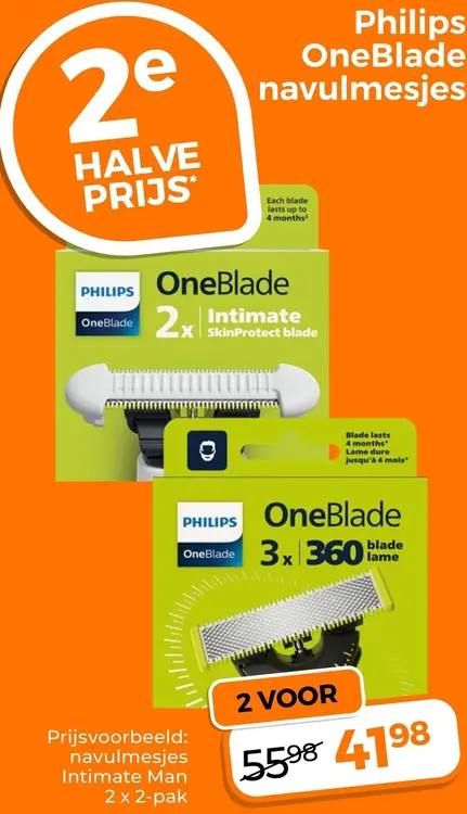 Aanbieding: OneBlade navulmesjes