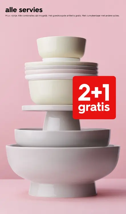 Promotie: Alle servies