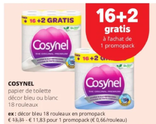 Offre: papier de toilette