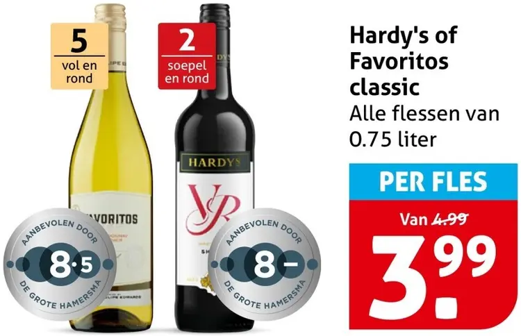 Aanbieding: Hardy's Favoritos classic