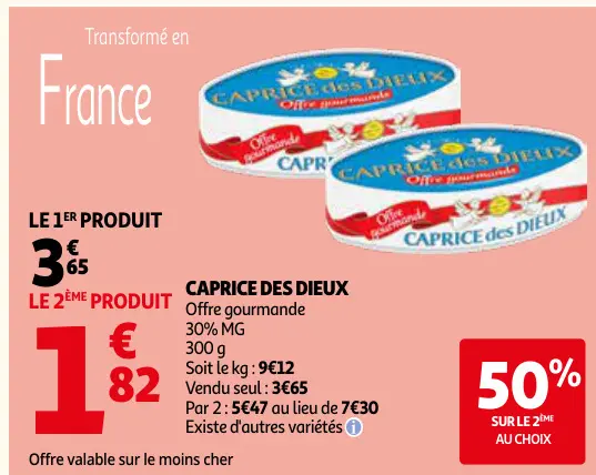 Offre: CAPRICE des DIEUX