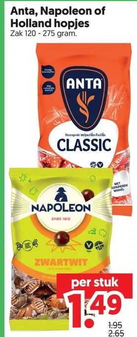 Aanbieding: Anta, Napoleon of Holland hopjes